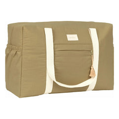Nobodinoz - Waterproof Organic Cotton Maternity Bag Opéra | Olive