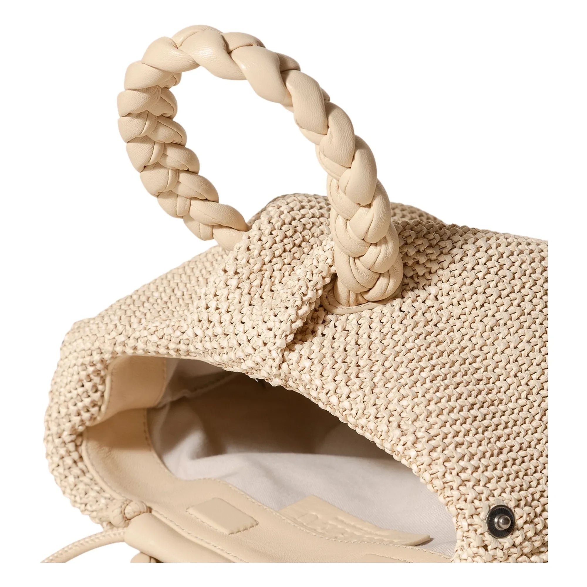 Hereu - Bag Bombon M Soft Rafia | Beige