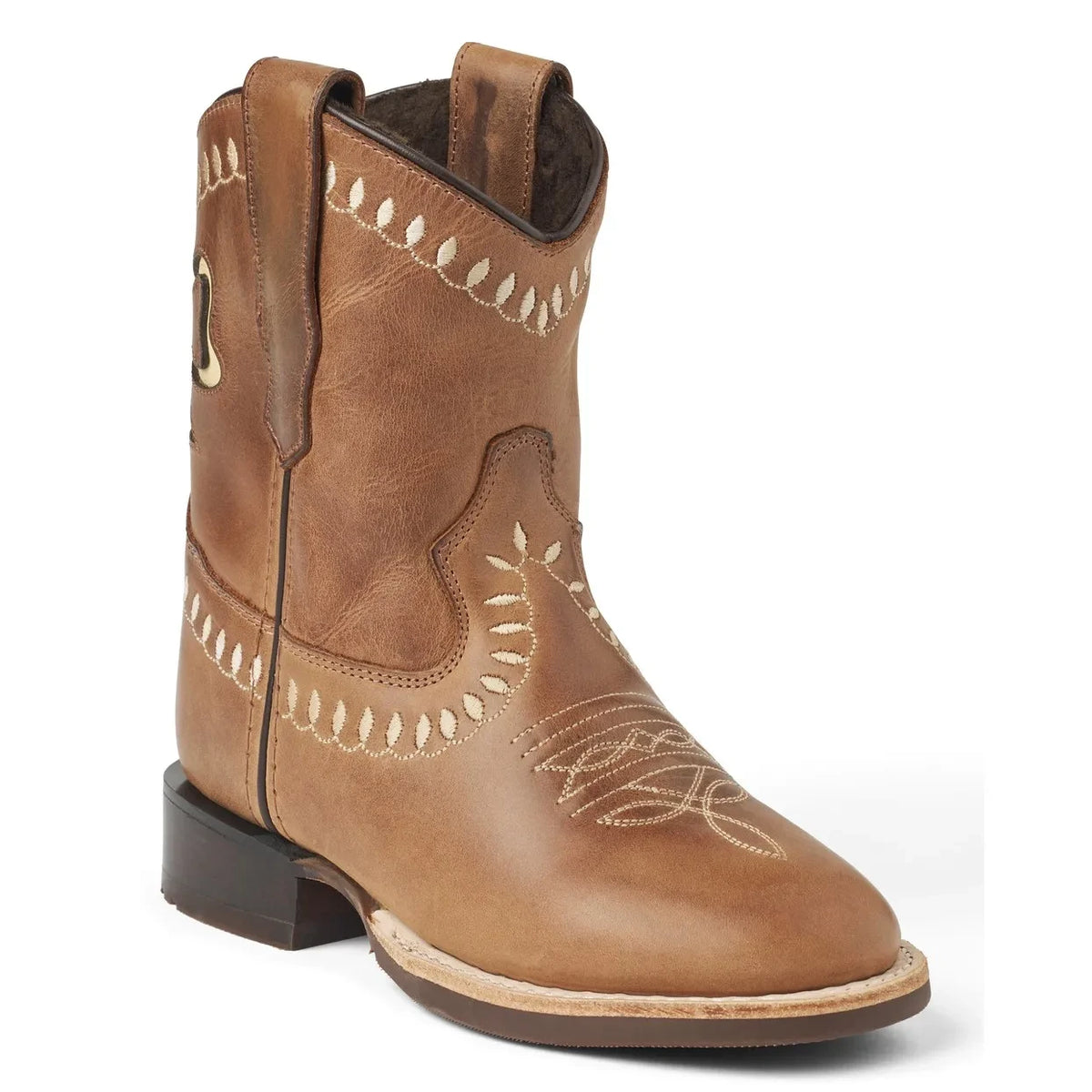 Copenhagen Colors - Low Ankle Boots with Bow | Cognac