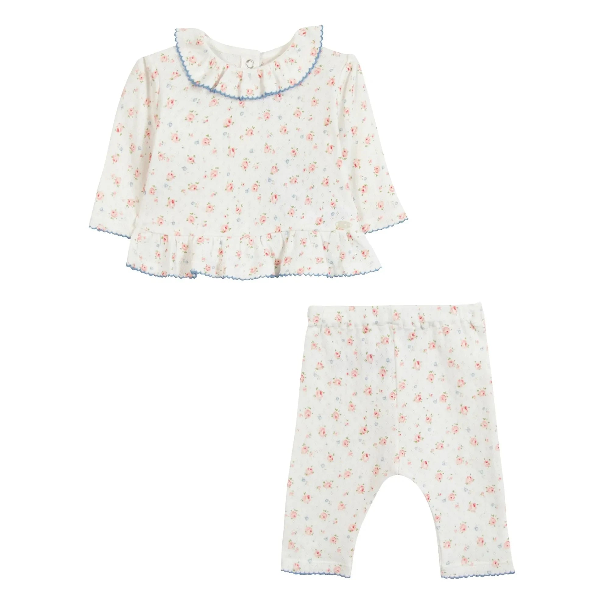 Tartine et Chocolat - Floral T-shirt and Leggings Set | Ivory