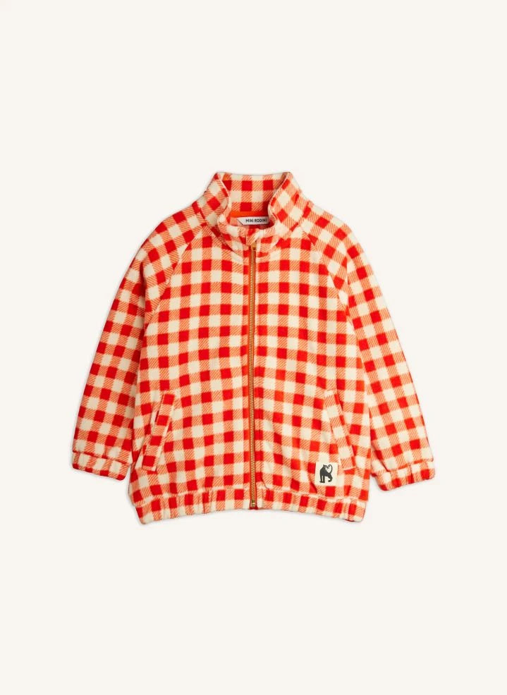 Mini Rodini - Gingham sweatshirt | Red