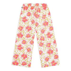 Petit Bateau - Organic cotton Crépon floral trousers | White