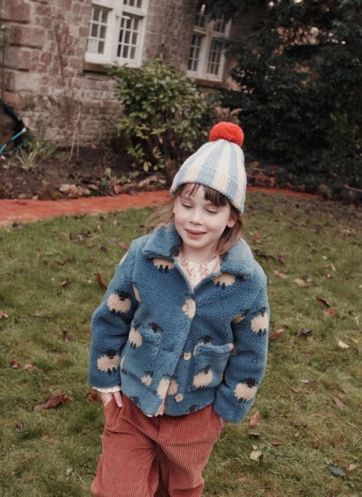 Emile et Ida - Sheep Sherpa Jacket | Blue