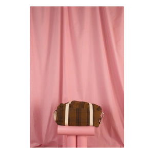 Rose in April - Raphaël Tartan baby care bag | Brown