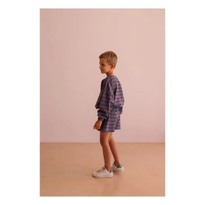 We Are Kids - Marlow Çizgili Organik Pamuk Şort | Mor