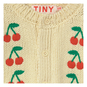 Tinycottons - Cerises Cardigan | Pale Yellow