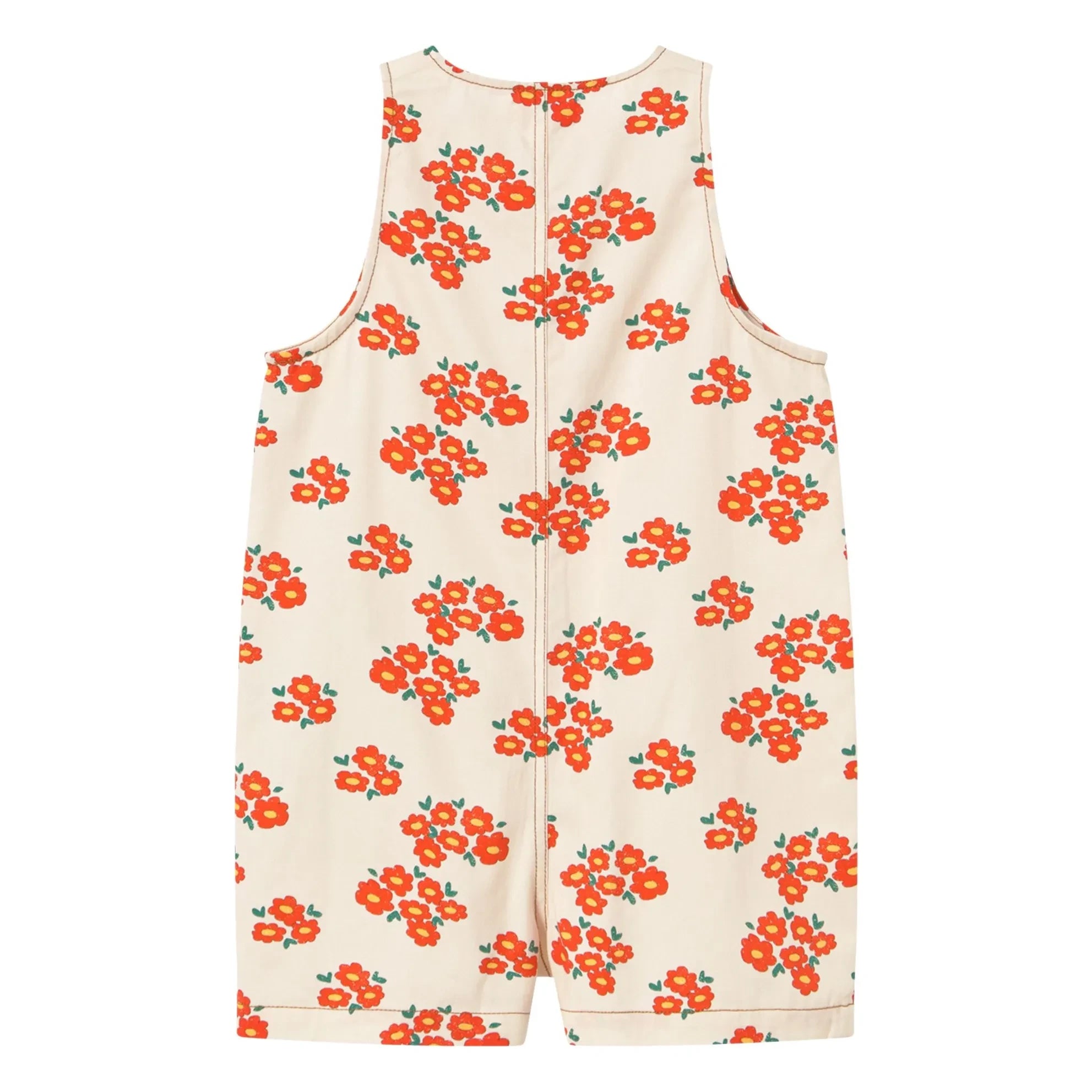 Tinycottons - Floral Pattern Twill Romper | White