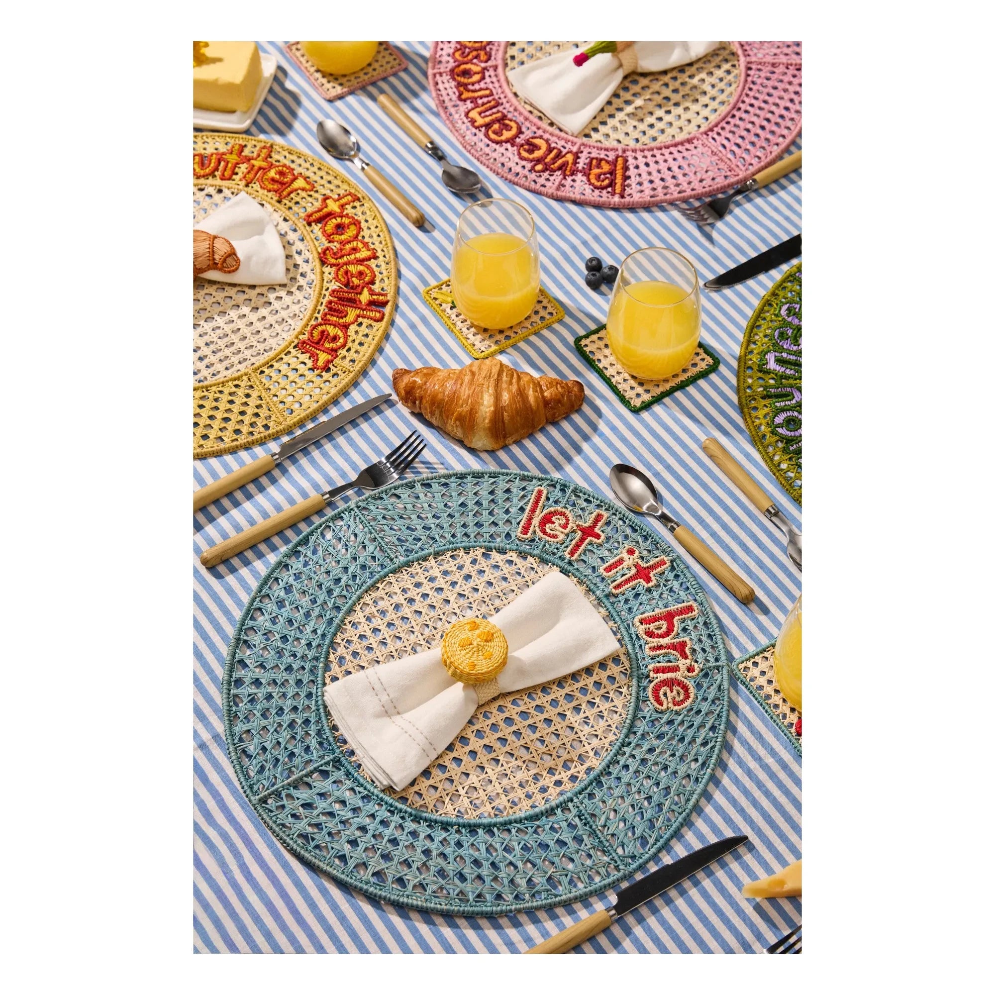Coro Cora - Napkin ring with lemon slice | Yellow