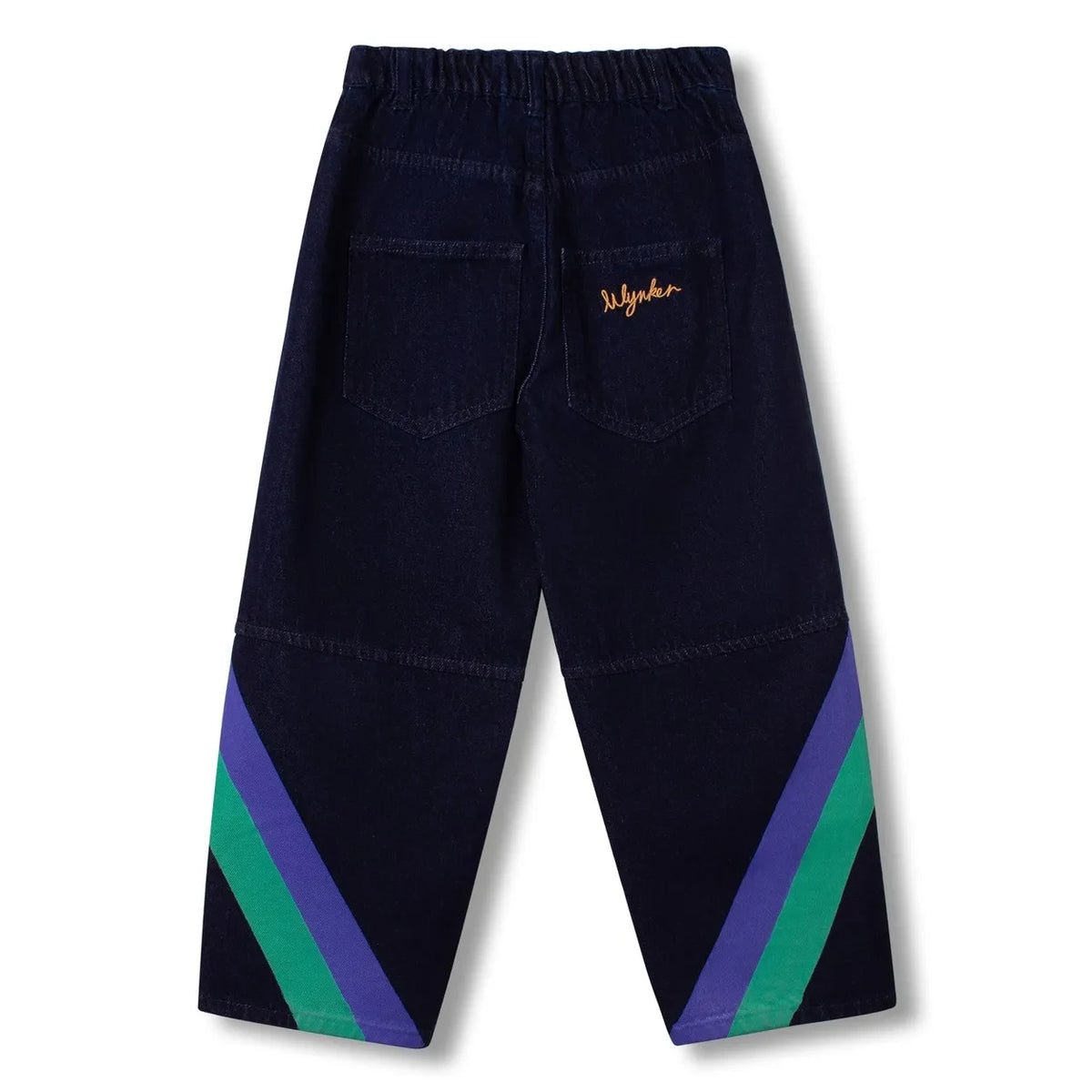 Wynken - Striped Jeans | Green