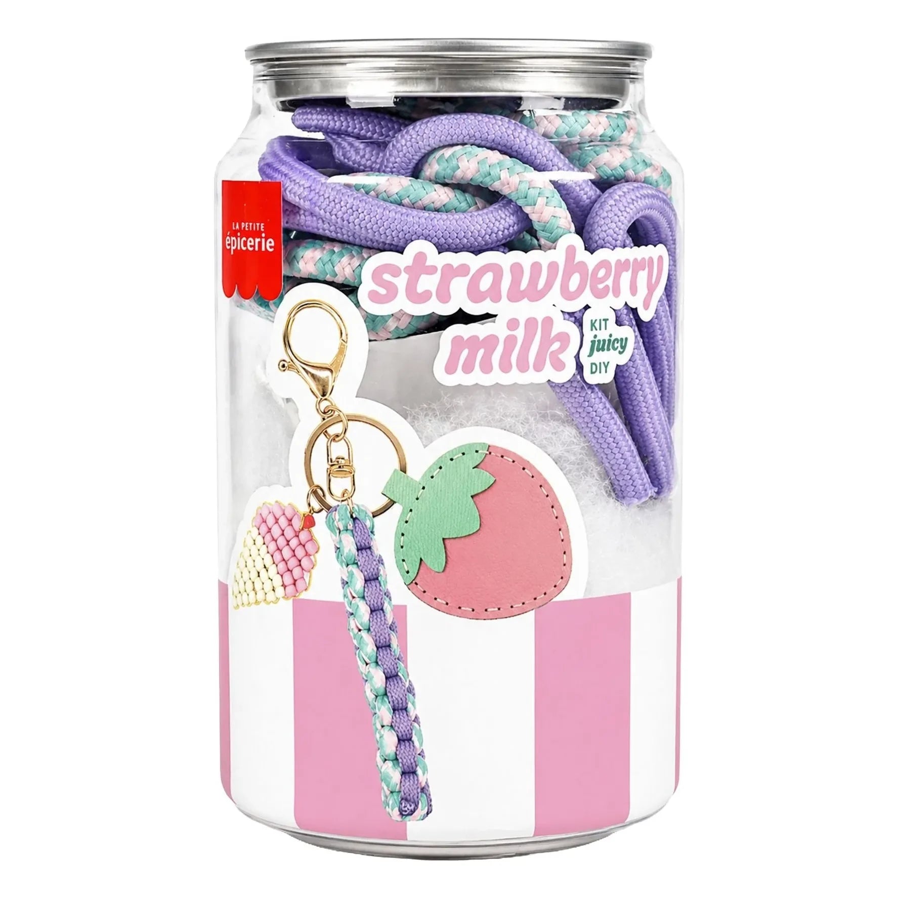 La Petite Épicerie - Pshiiit Keychain Set - Strawberry Milk