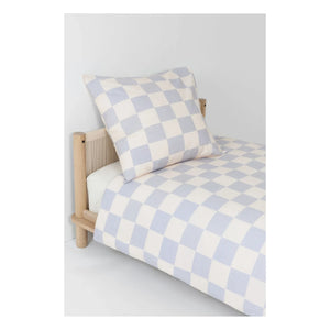 Nobodinoz - Sheldon Plaid Duvet Cover | Blue