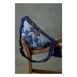 Louise Misha - Sac Banane Gaby Midnight Star Patchwork Organik Pamuk - Kadın Koleksiyonu | Mavi