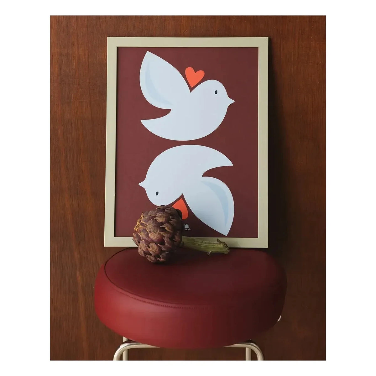 Ma petite vie - Blue Birds Poster | Light Blue