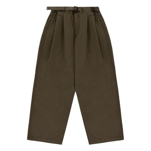Kappy - Two Ribbed Wide Leg Trousers | Brown
