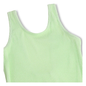 Molo - Ribbed Swimsuit Nika Crepe Recycled Fibers | Anise Green
