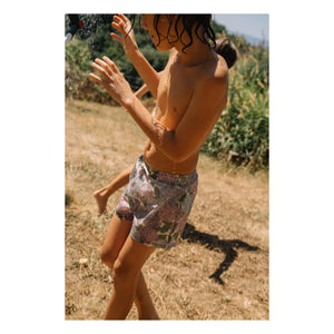 Studio Bohème - Chico Fleurs Organic Cotton Swim Shorts | Lilac