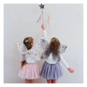 Mimi & Lula - Starry Night Fairy Wings | Gray