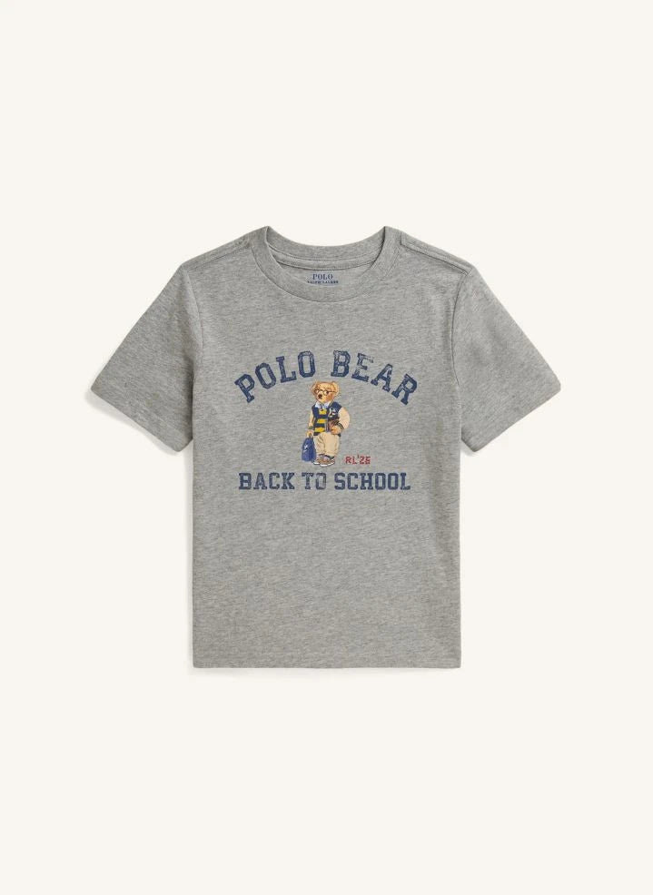 Ralph Lauren - Polo Bear Back-to-School T-Shirt | Gray