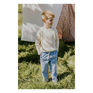 Yuki - Organic Velvet Pants | Light Blue