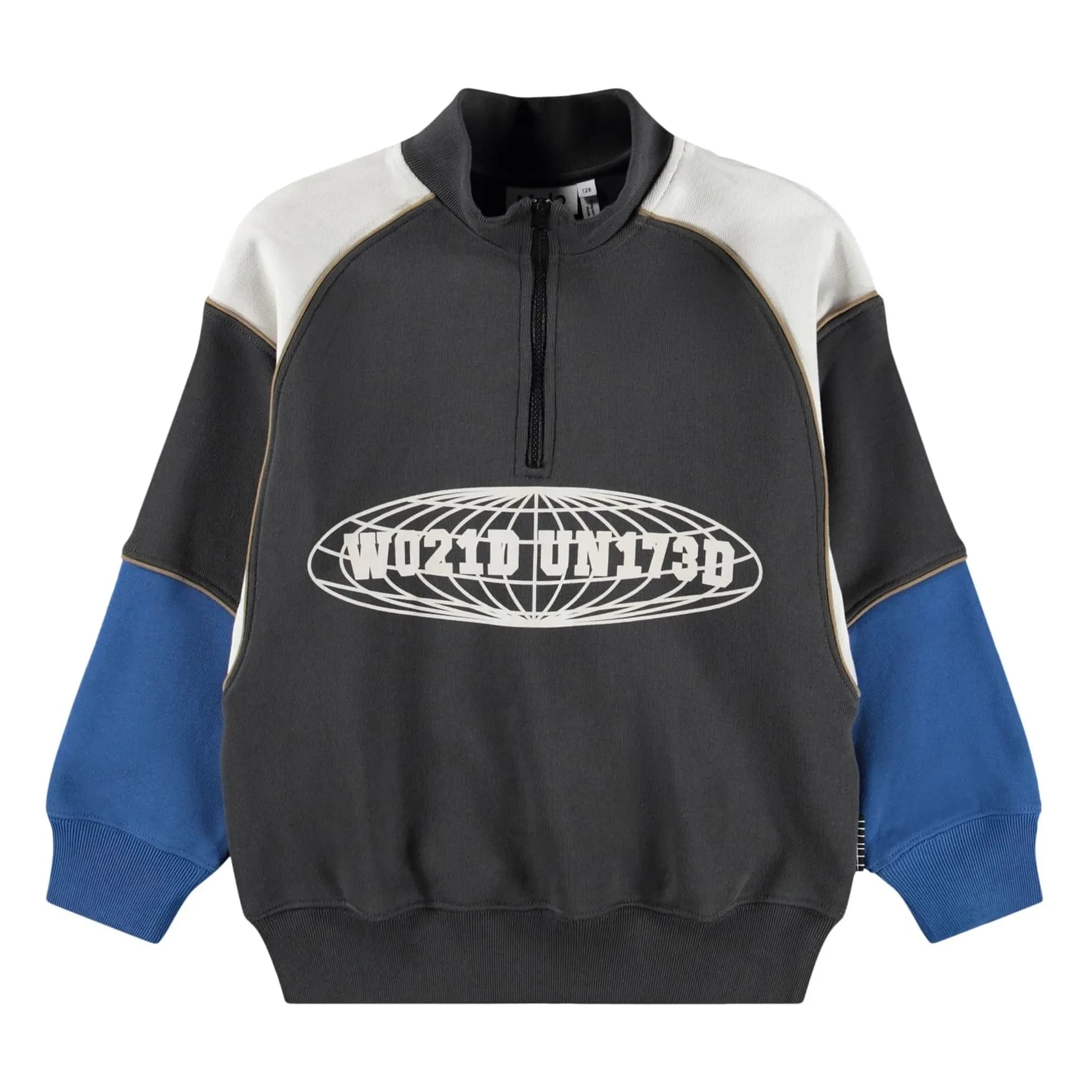 Molo - Marty organik pamuklu fermuarlı sweatshirt | Siyah