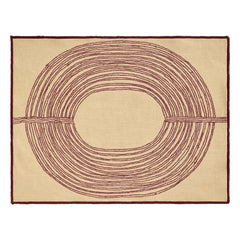 Maison Sarah Lavoine - Mirage Embroidered American Table Runner | Crimson Red