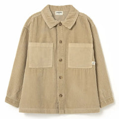 Cozmo - Dakark Organik Pamuklu Fitilli Overshirt | Bej