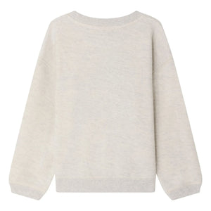 Bonpoint - Tonino organik pamuklu sweatshirt | Gri melanj