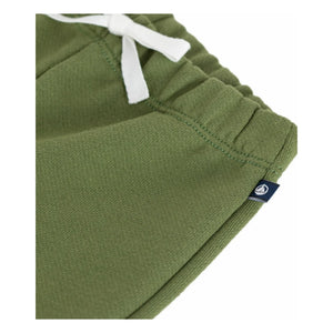 Petit Bateau - Flat Elastic Cuffed Joggers | Olive Green