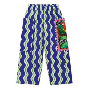 Maison Mangostan - Wave Pantolon Parrot | Lacivert