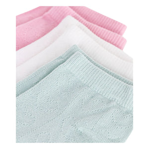 Petit Bateau - Set of 3 Low-Cut Padded Socks | Pink