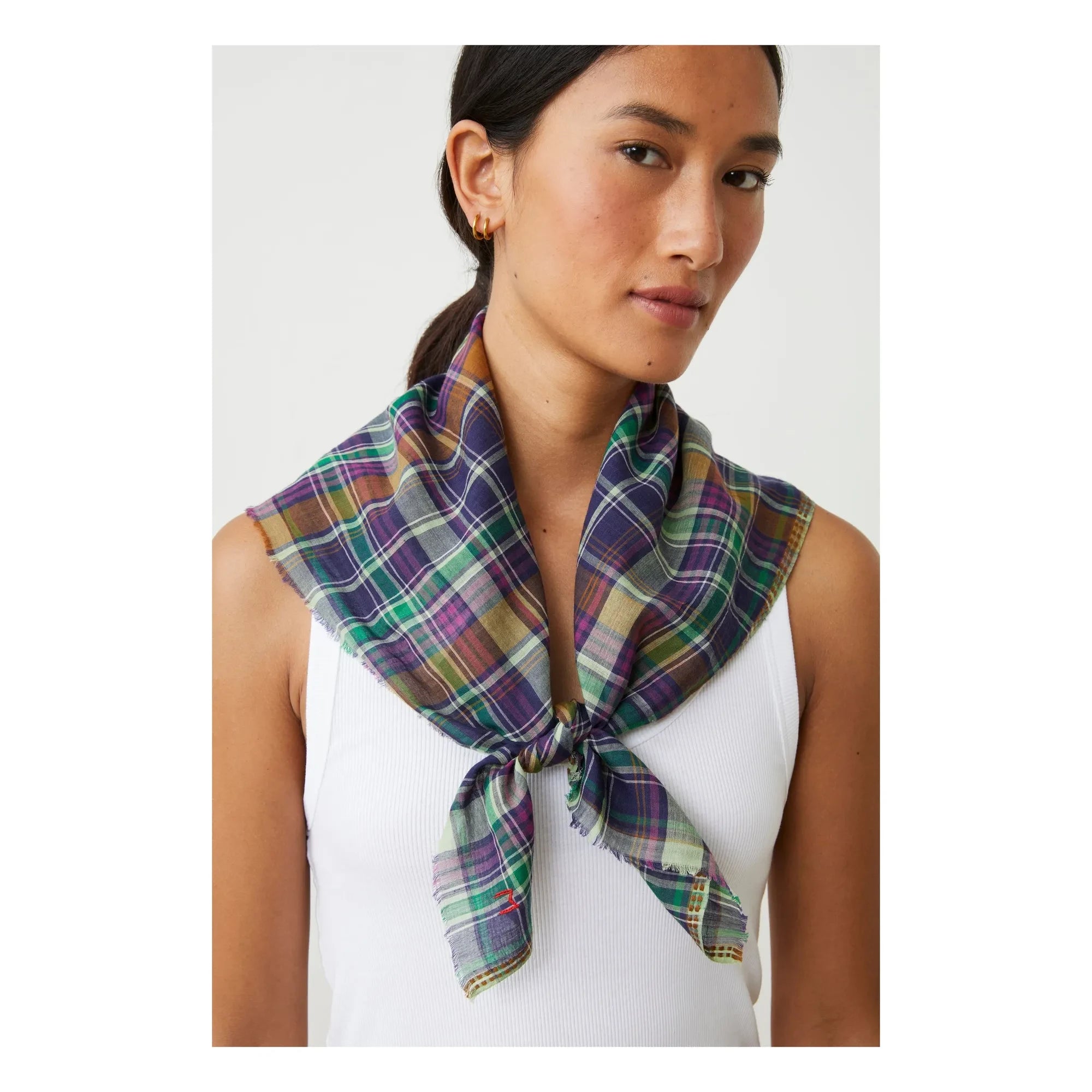 Moismont - Secret Scarf No. 817 Cotton | Navy Blue
