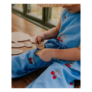 Fliink - Apple Strawberry Pants | Sky Blue