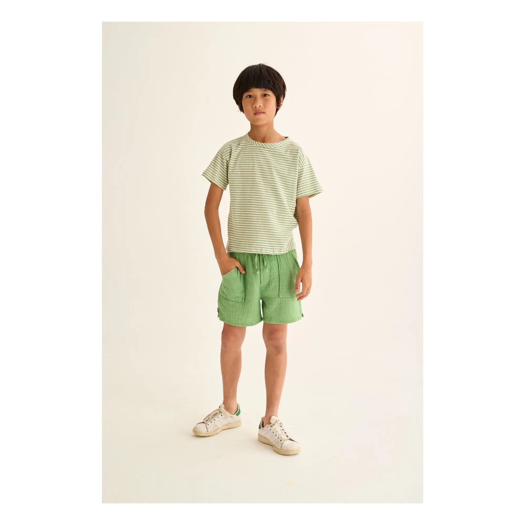 Cozmo - Bermuda Cove Cotton Gauze Cloth | Grass Green