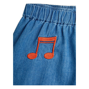 Mini Rodini - Short Notes Denim | Blue