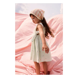 Louise Misha - Aloisa Fleurie Pinafore Dress | Almond Green