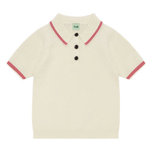 FUB - Polo Piqué Fine Knit Organic Cotton | Off-White