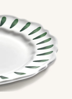 Serax - Charly Striped Dessert Plates - Set of 2 | Green
