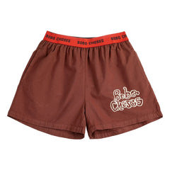 Bobo Choses - Bobo Choses Organic Cotton Elastic Shorts | Brown