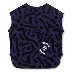 Wynken - Organic Cotton Sleeveless Sweatshirt | Navy Blue