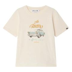 Bonpoint - Thibald Car Toy T-Shirt Organic Cotton | Ivory