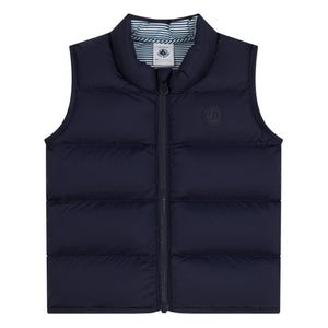 Petit Bateau - Baby Sleeveless Puffer Vest | Navy