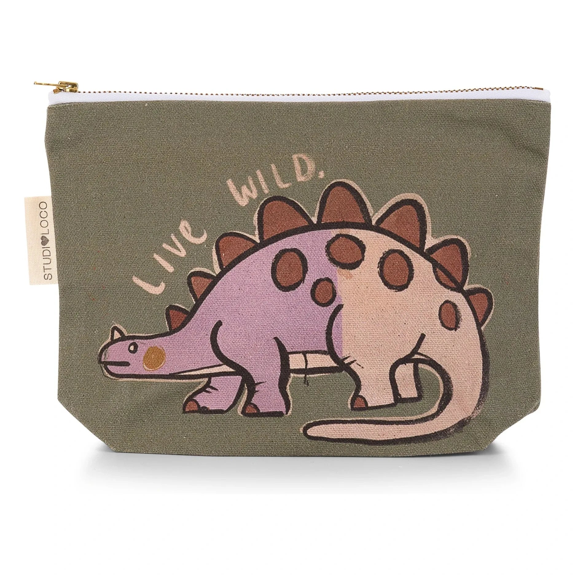 Studio Loco - Dino clutch bag | Khaki