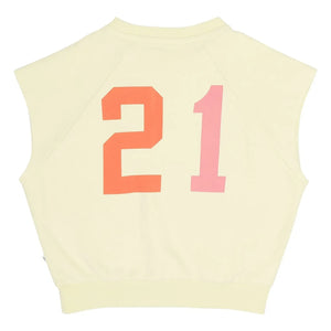 Jenest - Joey 21 organic cotton sleeveless sweatshirt | Pale yellow