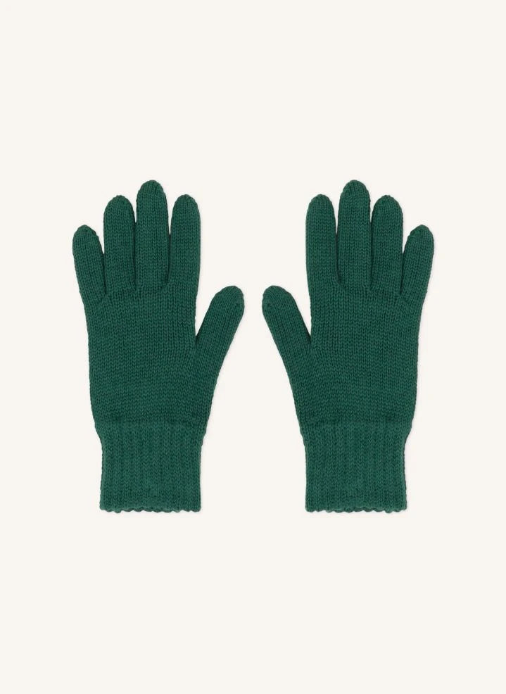 Petit Bateau - Organic Cotton Mesh Gloves | Chrome Green