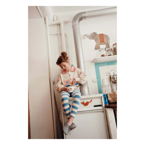 Emile et Ida - Striped Leggings | Blue