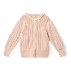 Copenhagen Colors - Polka dot organic cotton cardigan | Peach