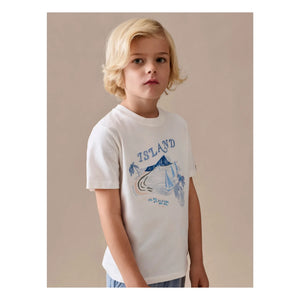 Bonpoint - Thibald Organic Cotton T-Shirt | Ecru