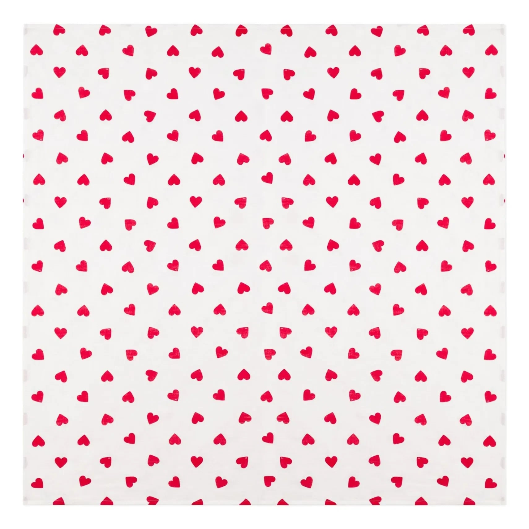 Petit Bateau - Cœurs Organic Cotton Changing Pad | White