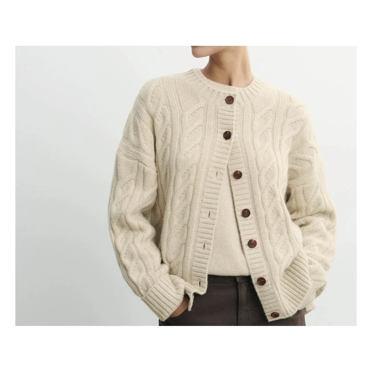 Bompard - Cashmere Cable Knit Cardigan | Oats