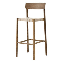 & Tradition - Betty TK15 75 cm Smoked Oil Oak | Smoked Oak Natural Weave Bar Stool
